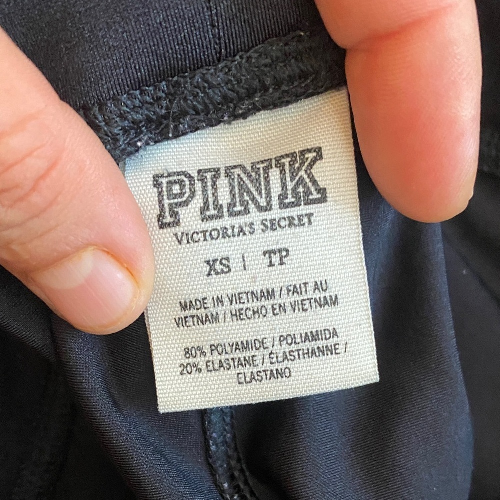 Bundle Pink Victoria's Secret Gray and Black Leggings - Picture 3 of 11